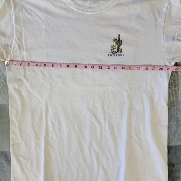 Retrofit Mens T Shirt Happy Trails Cactus Skulls Southwest 100% Cotton Large - Picture 6 of 7